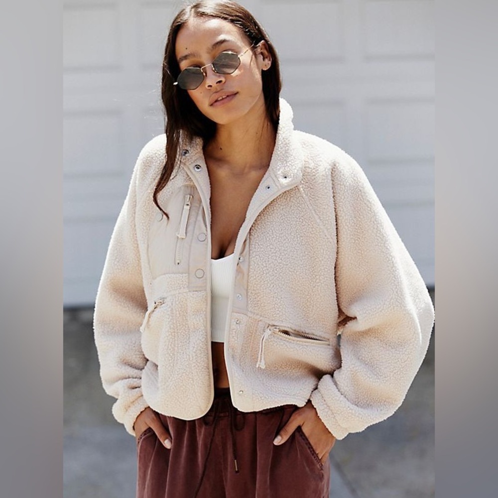 Free people Hit the slopes fleece jacket